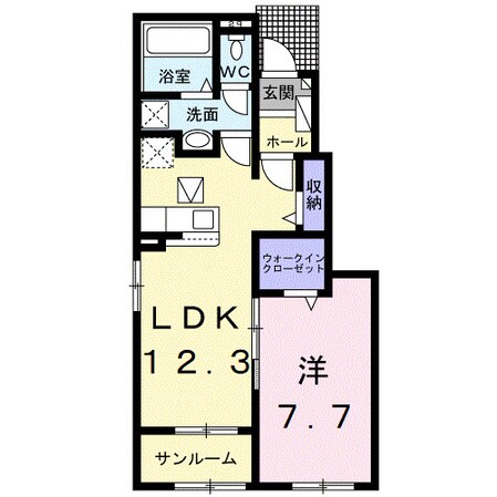 モンレーヴⅡの物件間取画像